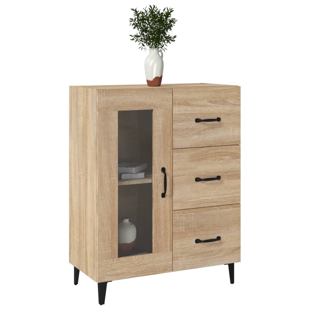 Sideboard Sonoma-Eiche 69,5x34x90 cm Holzwerkstoff